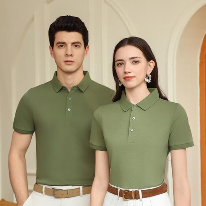Custom Short Sleeve Summer Polo Shirts for Work | Logo Embroidery & Printing Available - 图片 2