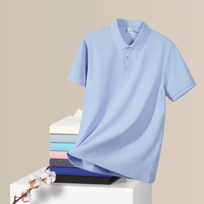 High-End Seamless Polo Shirt – 210g Premium Fabric, Soft Texture, Summer Business Style - 图片 19
