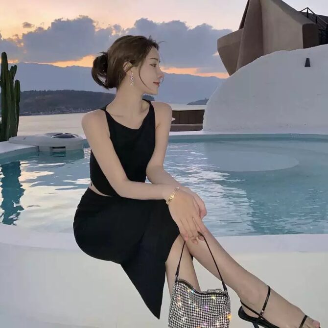 Chic Goddess-Inspired Summer Set – Sleeveless Top & Skirt Two-Piece Fashion Set for Women - 图片 3