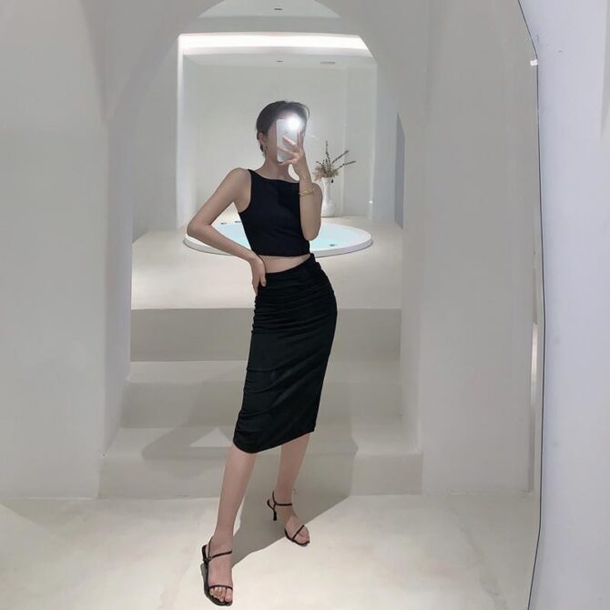 Chic Goddess-Inspired Summer Set – Sleeveless Top & Skirt Two-Piece Fashion Set for Women - 图片 8