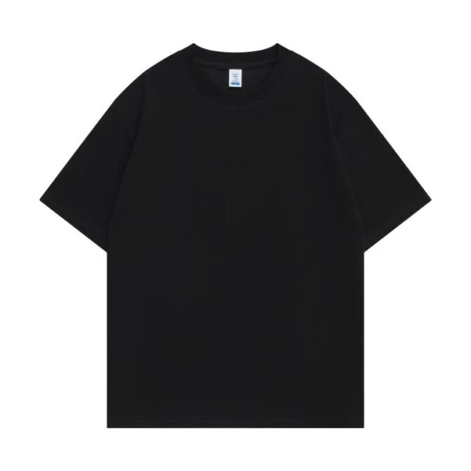 Heavyweight 220g Cotton Crewneck T-Shirt – Unisex Basic Tee in Multiple Colors - 图片 10