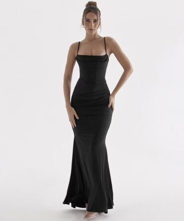 Suspender fishtail dress skirt