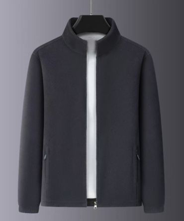 Fleece zipper stand-up collar windbreaker sweatshirt inner jacket