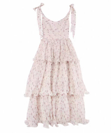 Broken flower tie suspender cake skirt