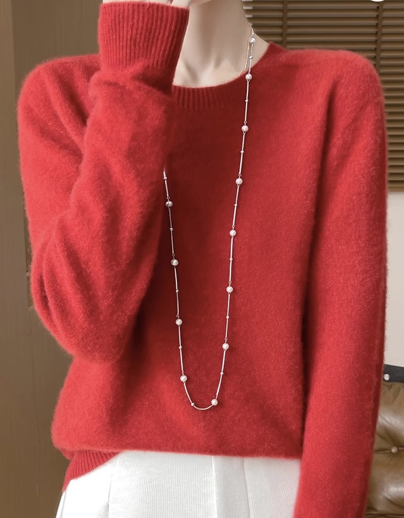 Round-neck short knitwear - 图片 6